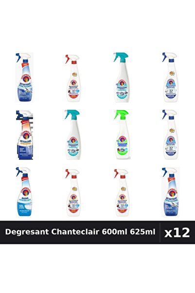 Chanteclair Set 12 Degresant Universal 600ml-625ml - 7 Arome, Anticalcar, Det...