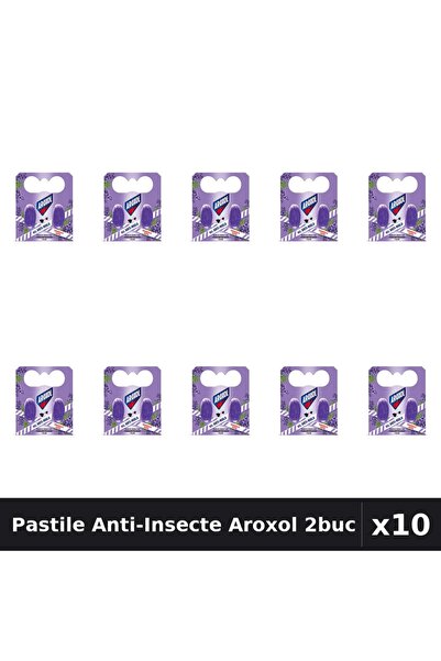Aroxol Set 10 Pastile Anti-Insecte 2 Bucati - Protectie Eficienta Gandaci, Ta...