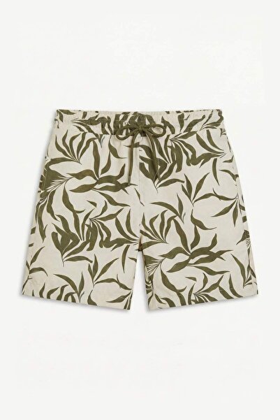 DeFacto Printed Khaki Swim Shorts I1789Ax26Hs