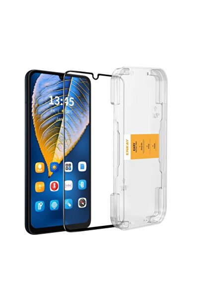 ENKAY Xiaomi Redmi 13C/Poco C65 Easy Install Full Tempered Glass με Οδηγό Τοπ...