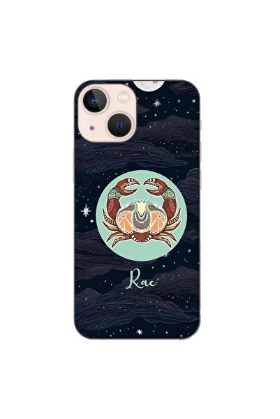OEM Калъф, съвместим с Apple iPhone 13 Mini, силиконов гел TPU, с шарка Хорос...