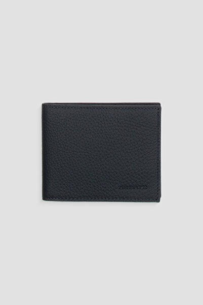 Abbate 92001 Leather Navy Blue Men's Wallet