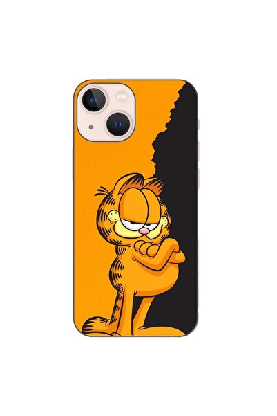 OEM Калъф, съвместим с Apple iPhone 13 Mini, силиконов гел TPU модел Гарфийлд...