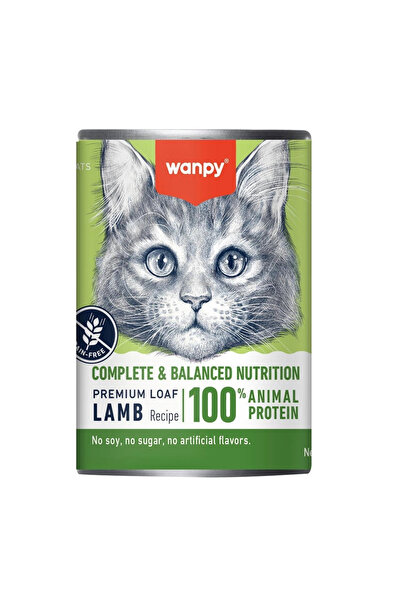 Wanpy Tahılsız Kuzu Etli 375 gr Yetişkin Konserve Kedi Maması