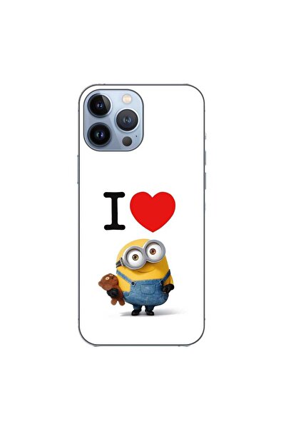 OEM Husa compatibila cu Apple iPhone 13 Pro Max Silicon Gel Tpu Model I Love ...