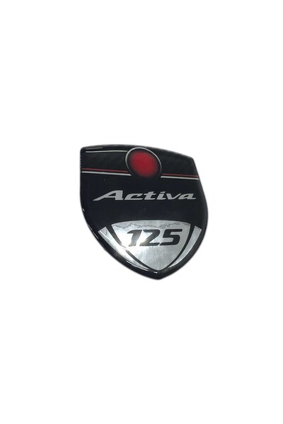 Redline Grafik Redlinegrafik Activa 125 Yazılı 3D Gümüş Siyah Arma Sticker