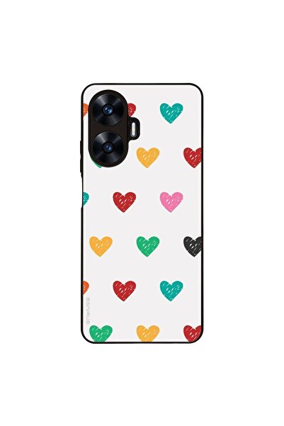 Sonique Θήκη Heart Series για Realme C55 Λευκό 02
