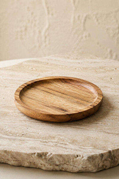 Kitchen Life Countertop Round Acacia Oil Pot Base