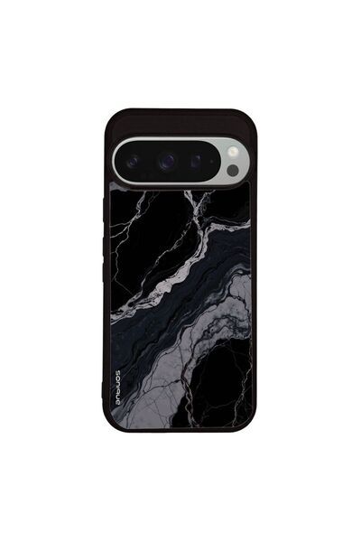 Sonique Θήκη Marble Series για Google Pixel 9 Pro 5G Μαύρο 02