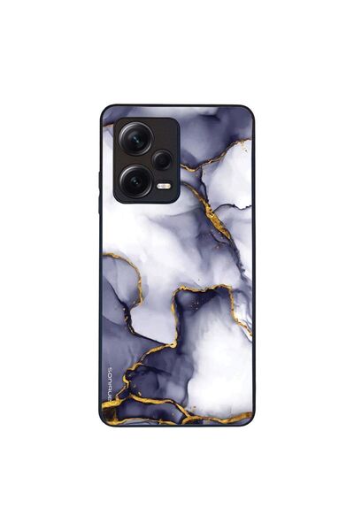Sonique Θήκη Marble Series για Xiaomi Redmi Note 12 Pro Plus Μωβ Γκρι