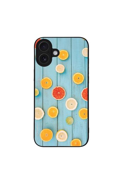 Sonique Θήκη Fruit Series για Apple iPhone 16 Plus Γκρέιπφρουτ