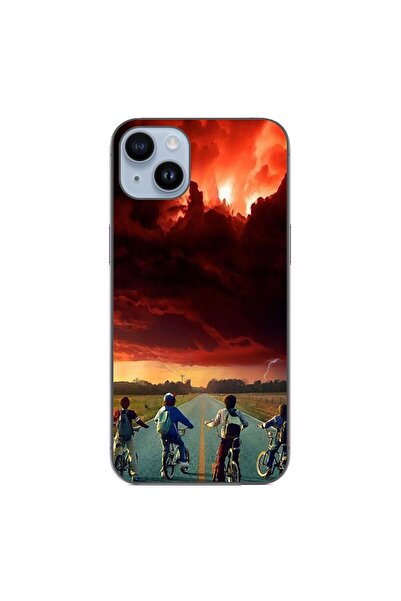 OEM Husa compatibila cu Apple iPhone 15 Plus Silicon Gel Tpu Model Stranger T...