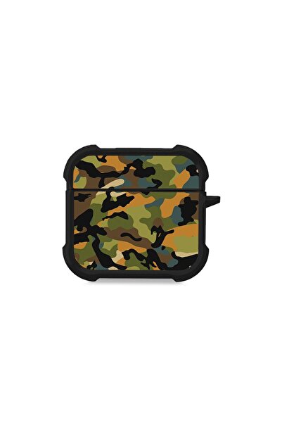 Sonique Θήκη Σιλικόνης Camouflage Army Series για AirPods 4 Πράσινο 01