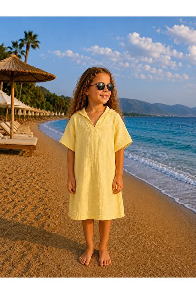 My Kids Wear بونشو شاطئ من الموسلين للفتيات 12766