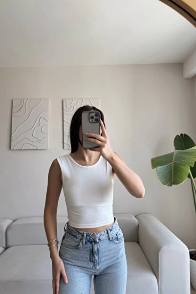 KauFurn Sırt Dekolteli Basic Bluz