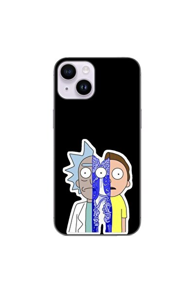 OEM Husa compatibila cu Apple iPhone 15 Silicon Gel Tpu Model Rick And Morty ...