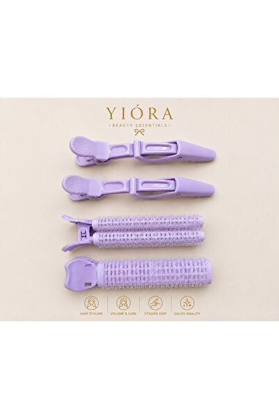 yiora Σετ 4 τεμαχίων για styling μαλλιών χωρίς θερμότητα και σετ για μπούκλες...