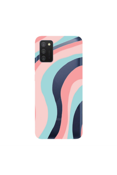 Other Samsung A02s Colored lines Transparent Silicone TPU Θήκη