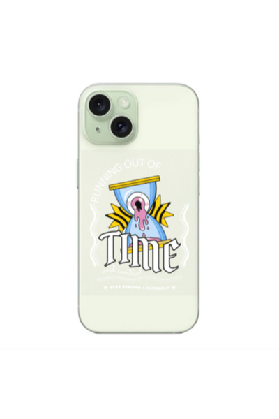 Other Apple iPhone 15 Plus Running out of time Transparent Silicone TPU Θήκη