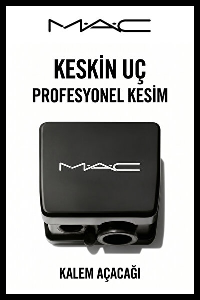 M.A.C Paslanmaz Çelik Makyaj Kalemtıraşı Göz ve Dudak Kalemi Açma Aparatı Değ...