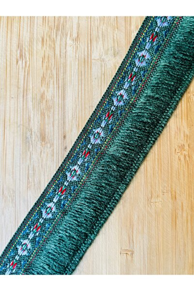 Öztürk Tuhafiye Narrow Woven Ethnic Patterned, Fringed Decorative Ribbon. 4 c...