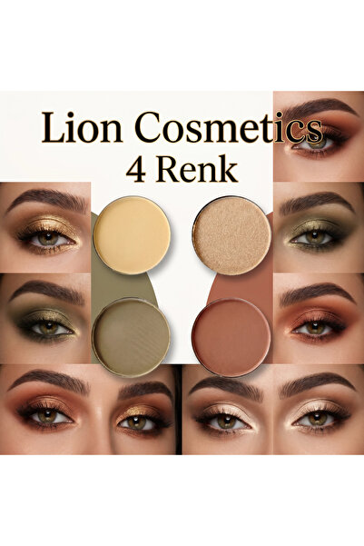 lion cosmetics 4 Renkli Mat Far Paleti