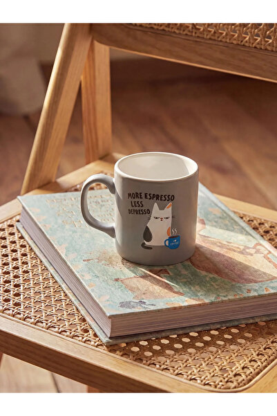LC Waikiki LCW HOME Kedi Baskılı Seramik Kupa 320 Ml