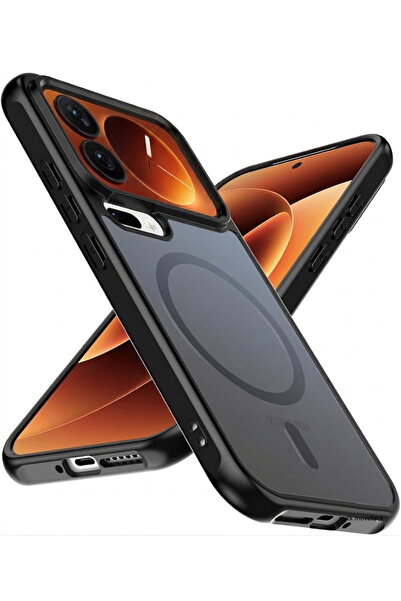 m.tk moveteck Xiaomi 17 Pro Uyumlu Kılıf Kamera Çevresi Korumalı Mat Siyah Ma...