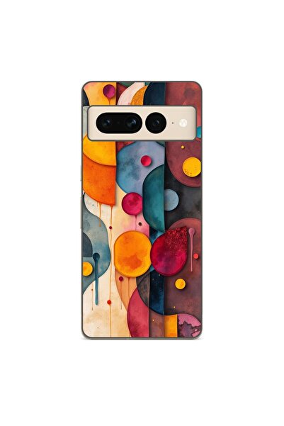 OEM Husa compatibila cu Google Pixel 8 Pro Silicon Gel Tpu Model Abstract Sha...