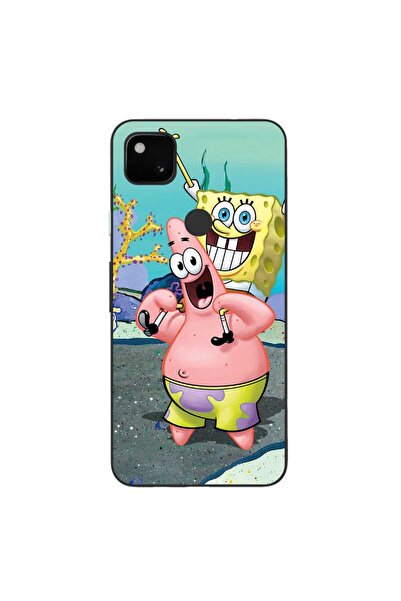 OEM Husa compatibila cu Google Pixel 4A Silicon Gel Tpu Model Spongebob