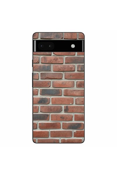 OEM Husa compatibila cu Google Pixel 6A Silicon Gel Tpu Model Brick Wall