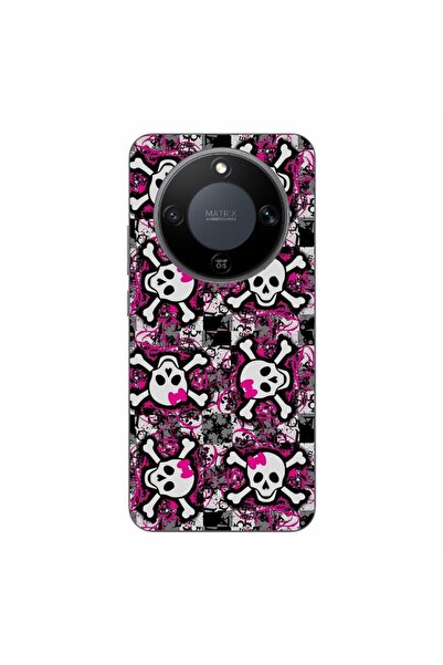 OEM Husa compatibila cu Honor Magic8 Lite Silicon Gel Tpu Model Pop Art Skeleton
