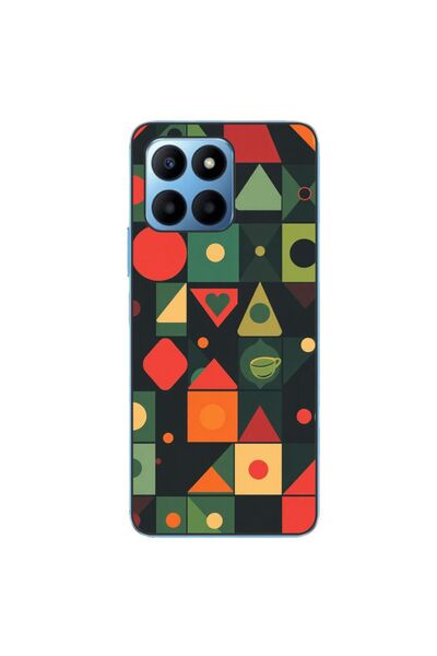 OEM Husa compatibila cu Honor X8 5G Silicon Gel Tpu Model Retro Shapes