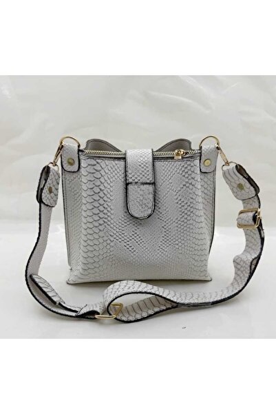 MAC&MOS Women's White 3-Compartment Shoulder Bag
