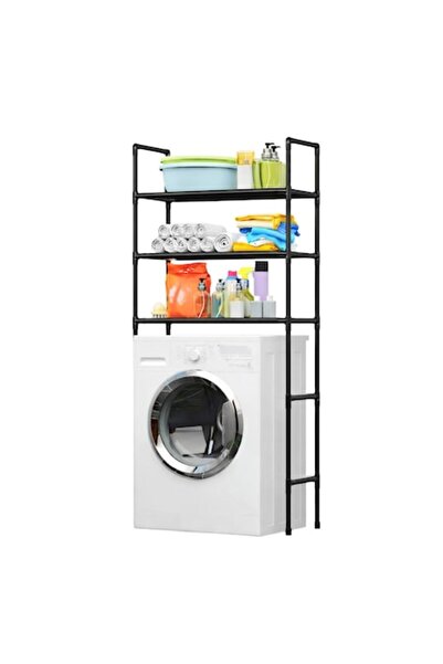 DealsReall Raft modular, 3 rafturi, negru, DealsReall ®   72x25x155cm