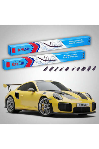TEAMCAR Ștergătoare Porsche 911 GT2 RS 991 2017-2019 |   Set frontal plat – T...