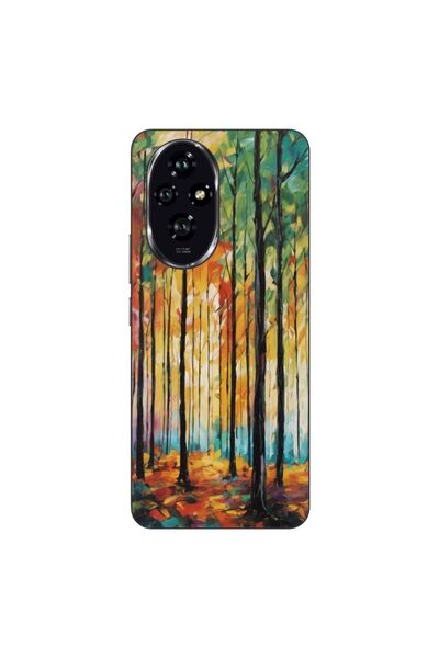 OEM Husa compatibila cu Honor 200 Silicon Gel Tpu Model Colored Forest Art