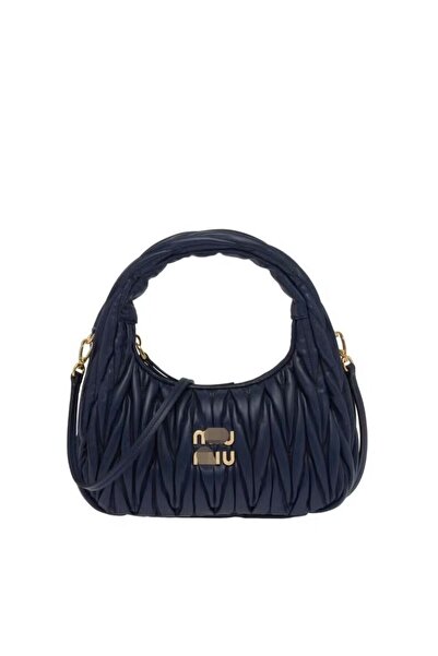 Miumu Wander nappa leather hobo Shoulder Bag