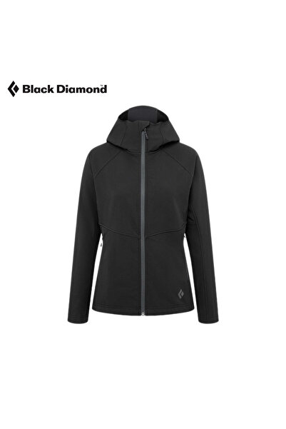 BLACK DİAMOND هودي نسائي - مقاس XS - أسود