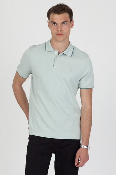 ENQUE Polo Neck Short Sleeve T-Shirt
