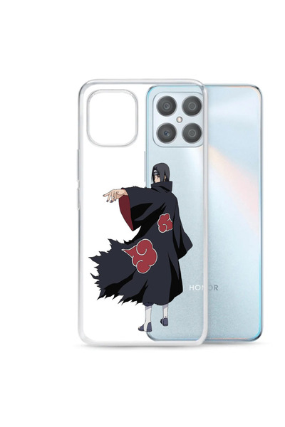 OEM Θήκη συμβατή με Honor X8, διαφανής σιλικόνης, με σχέδιο Naruto Itachi Uchiha