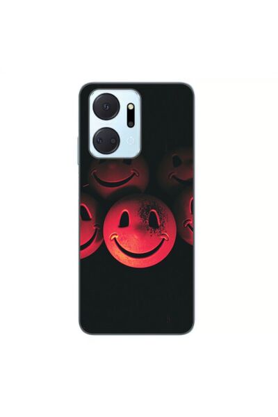 OEM Husa compatibila cu Honor X7a Silicon Gel Tpu Model Grungy Smiley Faces