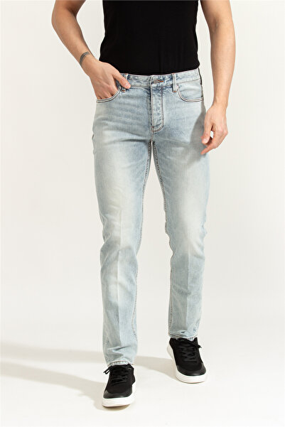 Emporio Armani Erkek Normal Bel Slim Fit Dar Paça Mavi2 Jeans