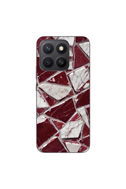 OEM Husa compatibila cu Honor X8c Silicon Gel Tpu Model Broken Glass Red Blood