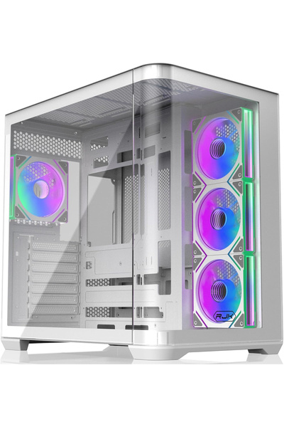 Raijintek ATREUS BT4 White 4xARGB Fanlı Type-C Showcase E-ATX Bilgisayar Kasa...