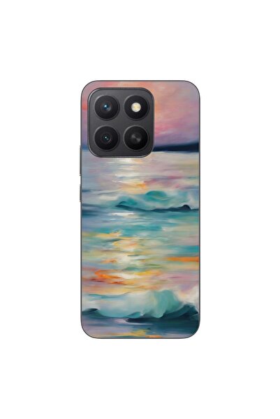 OEM Husa compatibila cu Honor X8c Silicon Gel Tpu Model Watercolor Sea View