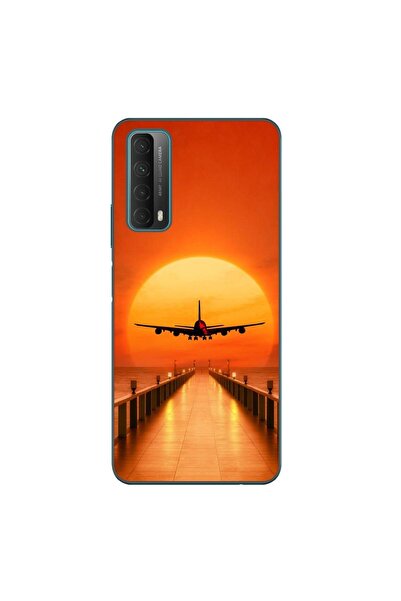 OEM Husa compatibila cu Huawei P Smart 2021 Silicon Gel Tpu Model Airplane Su...