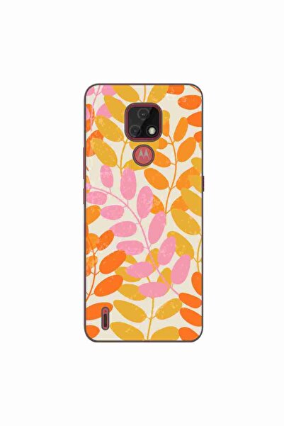 OEM Husa compatibila cu Motorola Moto E7 Silicon Gel Tpu Model Summer Leaves