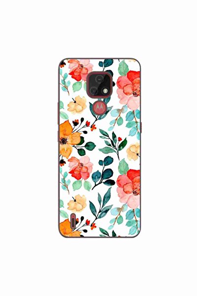 OEM Husa compatibila cu Motorola Moto E7 Silicon Gel Tpu Model Painted Flowers