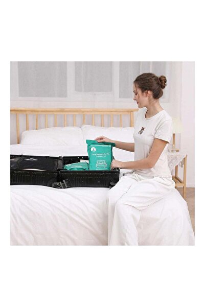 Generic 4 pcs, disposable bedding set, travel bed sheet, quilt cover, pillowcases, hotel, spa, breathable